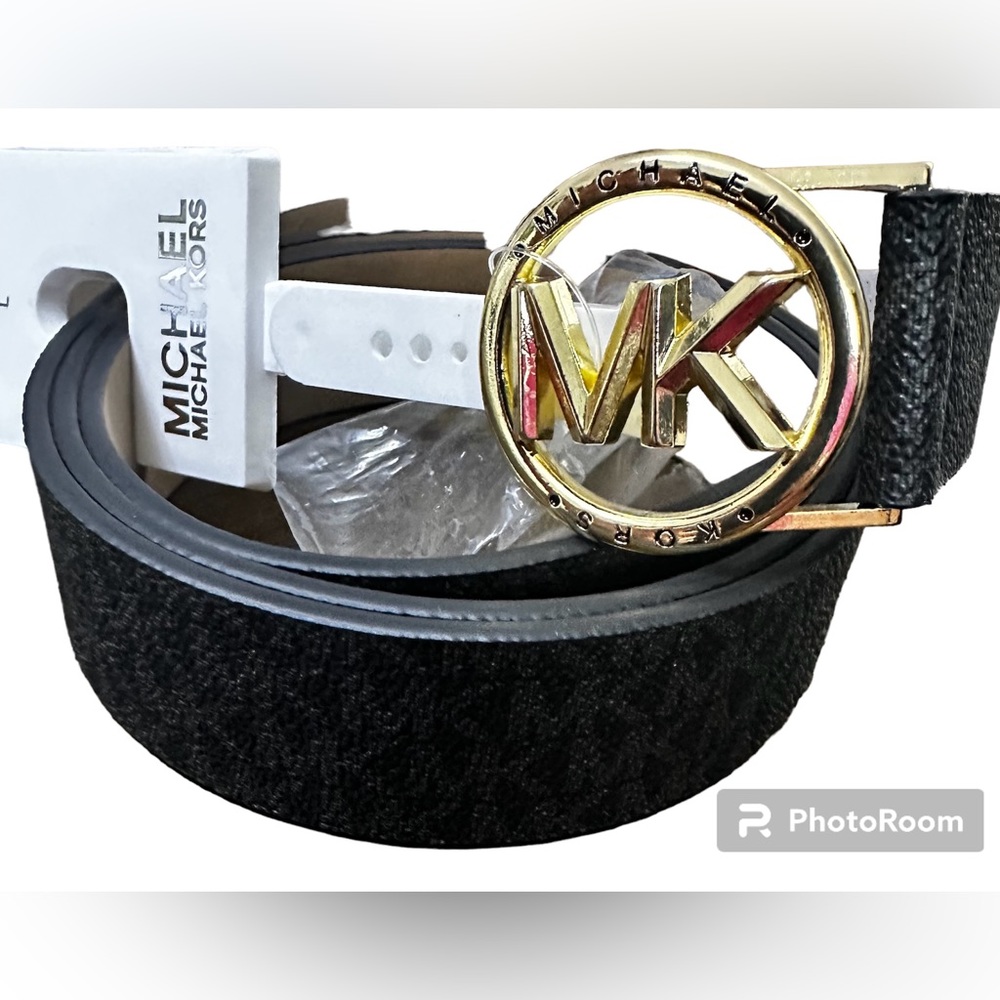 🔥🔥🔥New MK woman black belt size L 🔥🔥🔥